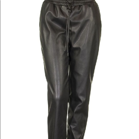 Micheal Kors Leather Joggers - Picture 4 of 5